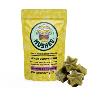 Mushee Magic Mushroom Gummies Lemon Gummy Stars (3000MG)