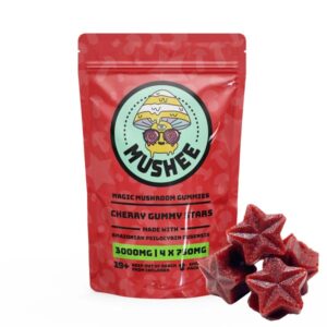Buy Mushee Magic Mushroom Gummies Cherry Gummy Bears (3000MG)
