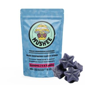Buy Mushee Magic Mushroom Gummies Blue Raspbery Gummy Stars (3000MG )