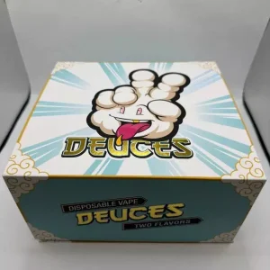 A box of Deuces Disposable 2g Vape Pens packs