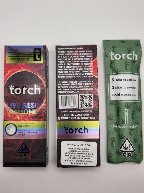 Torch 2G Live Resin x Liquid Diamonds Disposable Vape Pen