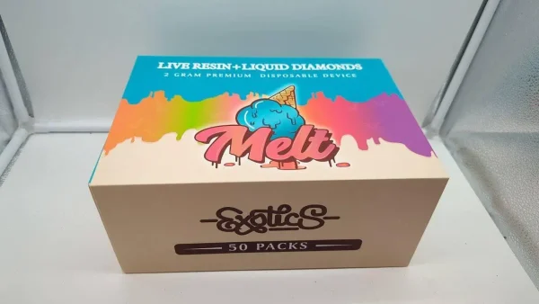 Melt Exotics 2G Live Resin Liquid Diamonds disposable vape pen