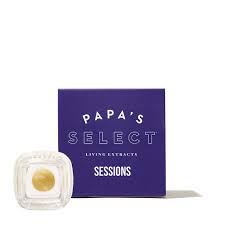 Papa's Select Sessions THICC 1g Live Rosin Badder showcasing a rich, creamy texture with 70.62% THC for a powerful, flavorful experience.