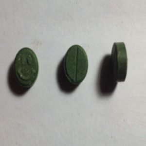 Dark Smiley Green 150mg MDMA - Premium Ecstasy Tablets