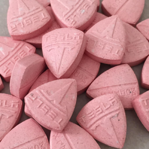 Pink Tesla Model X 275mg MDMA - High-Potency Ecstasy Tablets