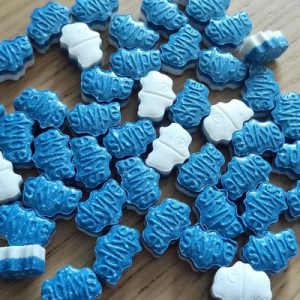 Blue and White Skype 200mg MDMA - Superior Ecstasy Tablets