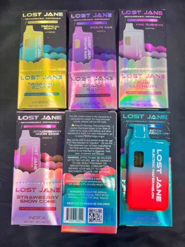 Lost Jane 3G Disposable Vape - Premium cannabis oil vape pen