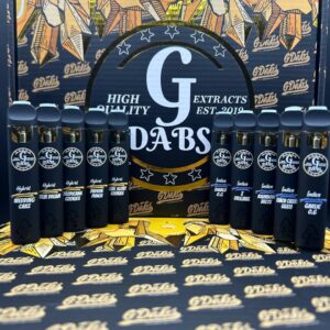 G DABS 1G Disposables featuring sleek design and premium cannabis oil for a high-quality vaping experience.